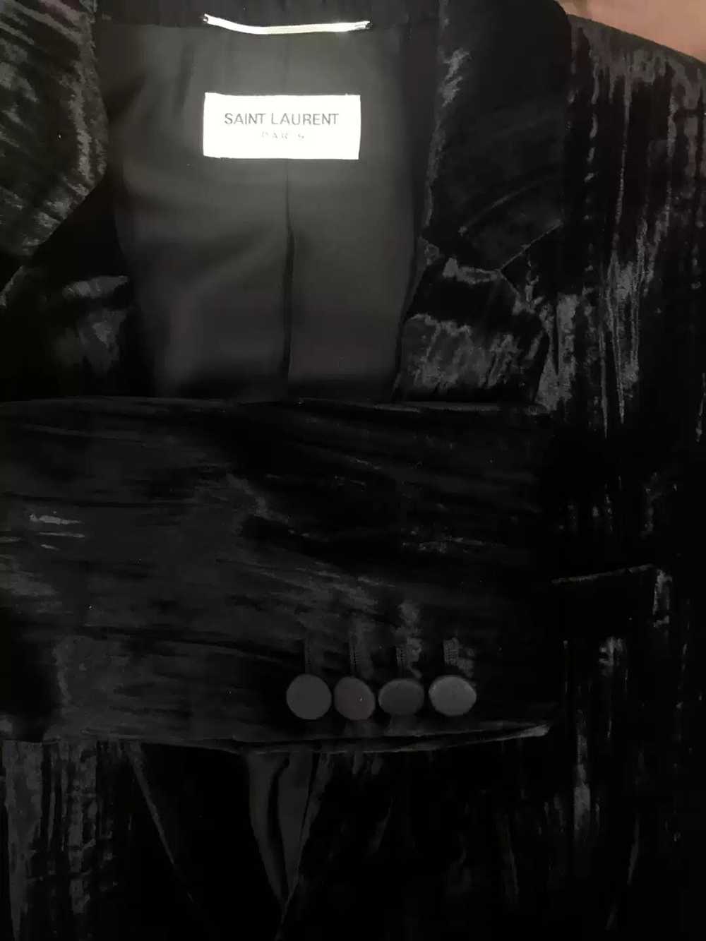 Yves Saint Laurent Saint Laurent Velvet Blazer Si… - image 6