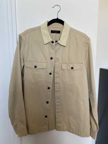 Allsaints AllSaints Corduroy Collar Tan Shirt