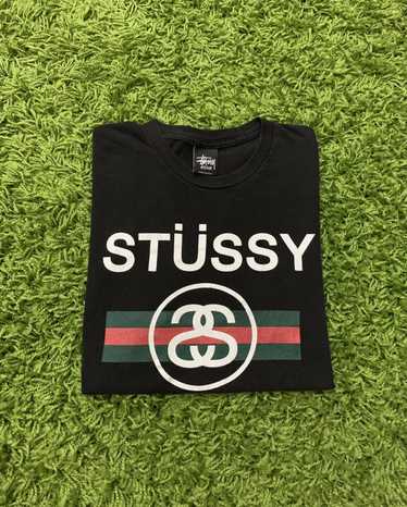 VINTAGE Stussy Gucci Monogram Down Parka Jacket Size XL Men's Streetwear  *RARE*