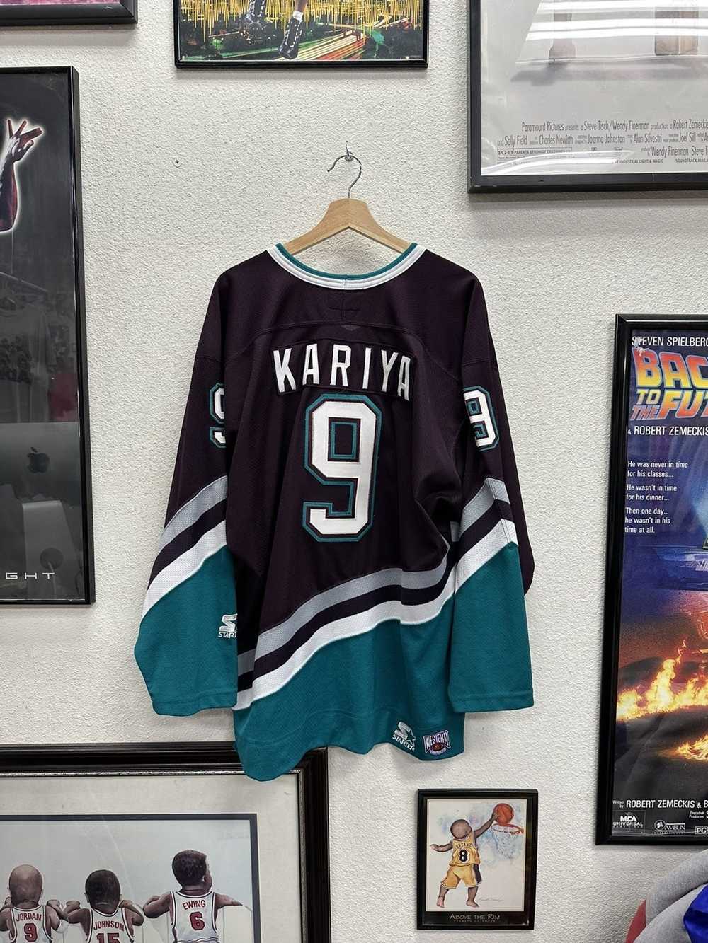 Starter Anaheim Mighty Ducks Paul Kariya Jersey - image 2