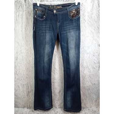 Other Wallflower Jeans Womans 11 Med Wash Sequin … - image 1