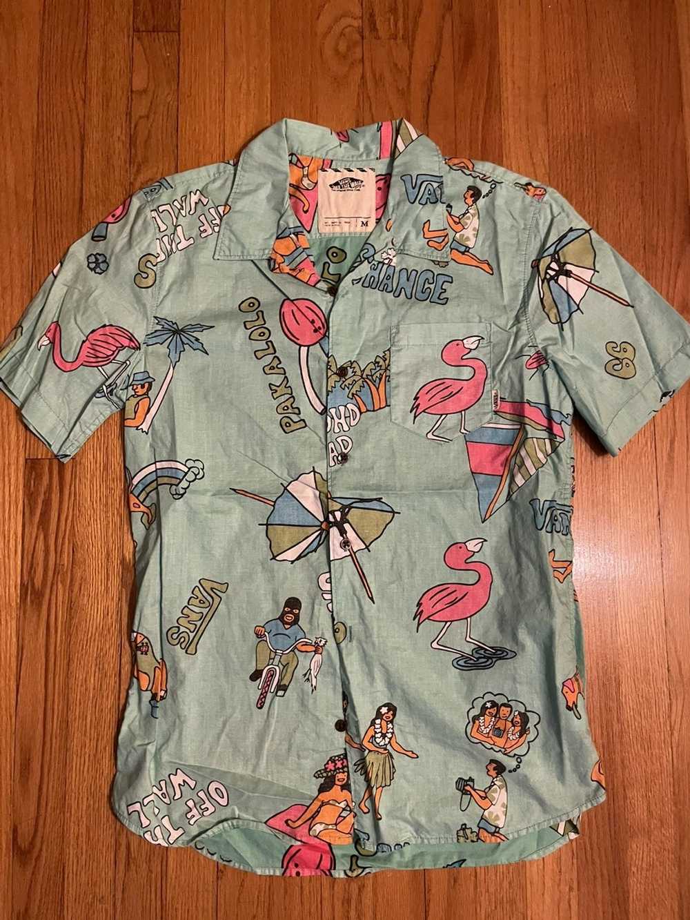 Vans Vans Hawaiian Button Up Shirt M - image 1