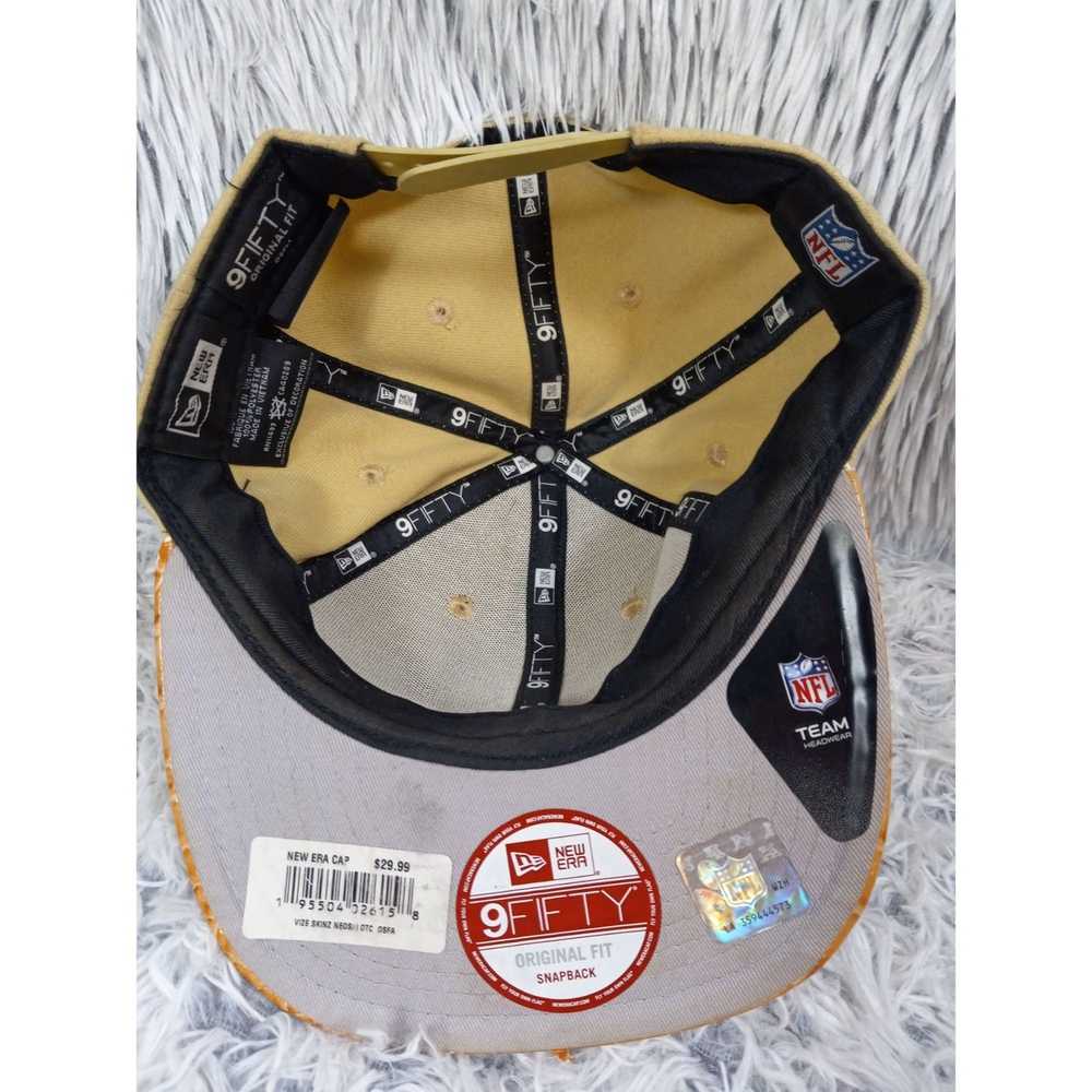 New Era Vintage New Orleans Saints Hat Scaled Bil… - image 4