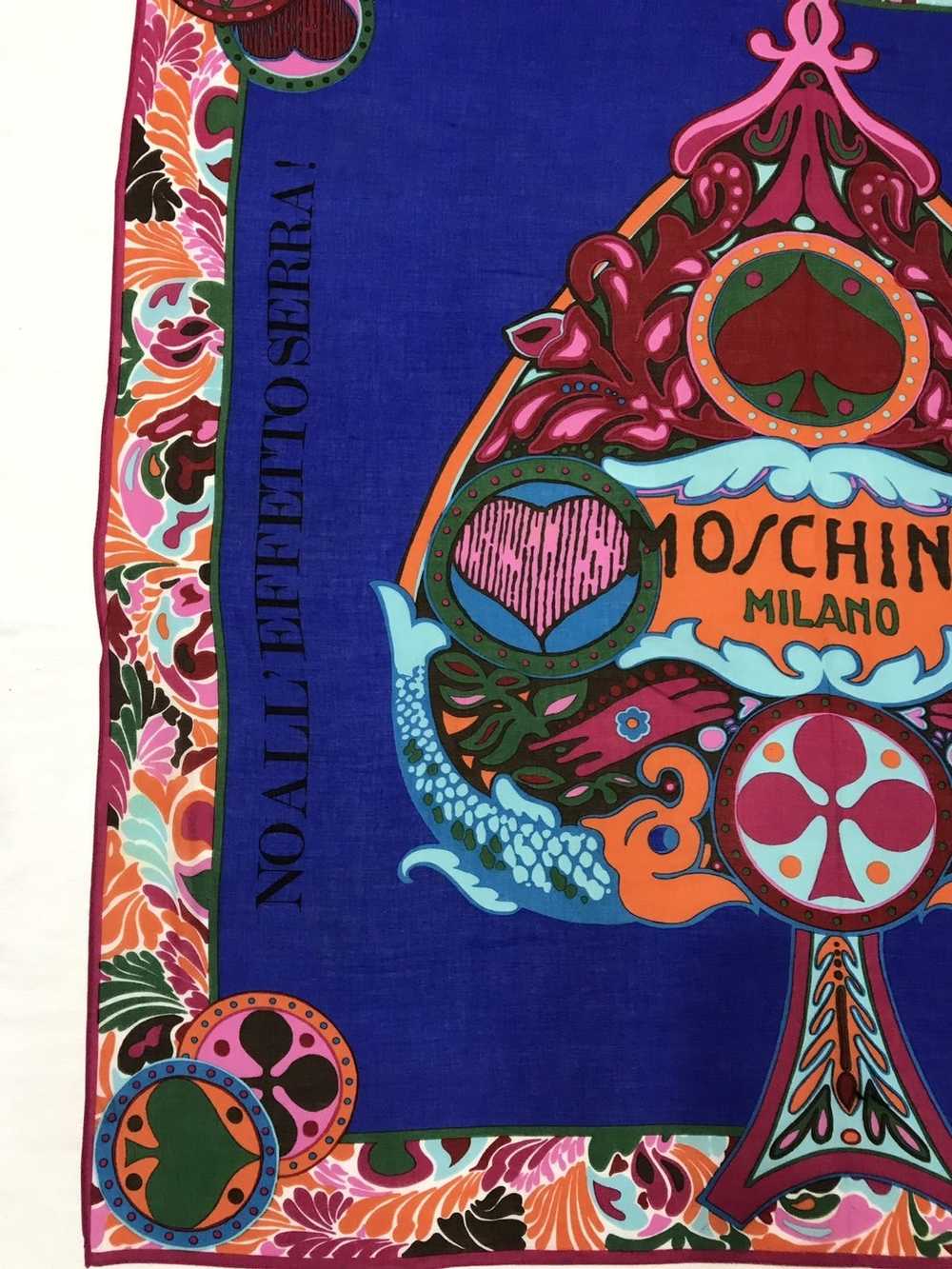 Moschino × Other MOSCHINO COTTON SCARF NO TO GLOB… - image 3