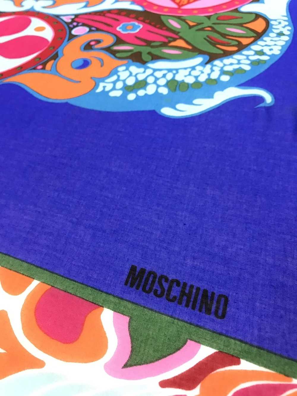 Moschino × Other MOSCHINO COTTON SCARF NO TO GLOB… - image 5