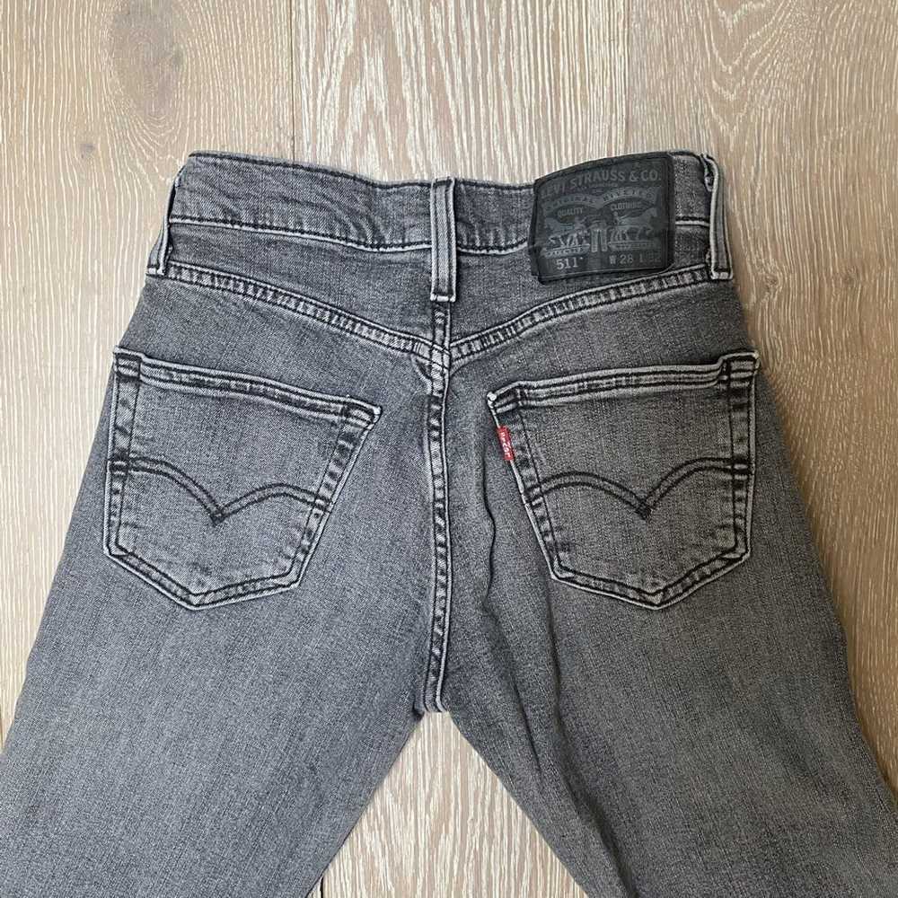 Levi's Vintage Black Denim Levi 511s - image 1