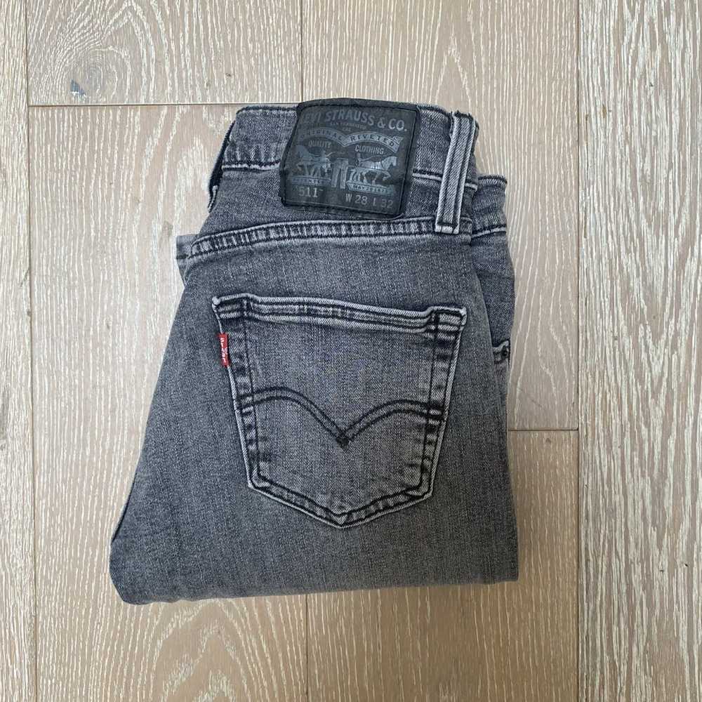 Levi's Vintage Black Denim Levi 511s - image 4