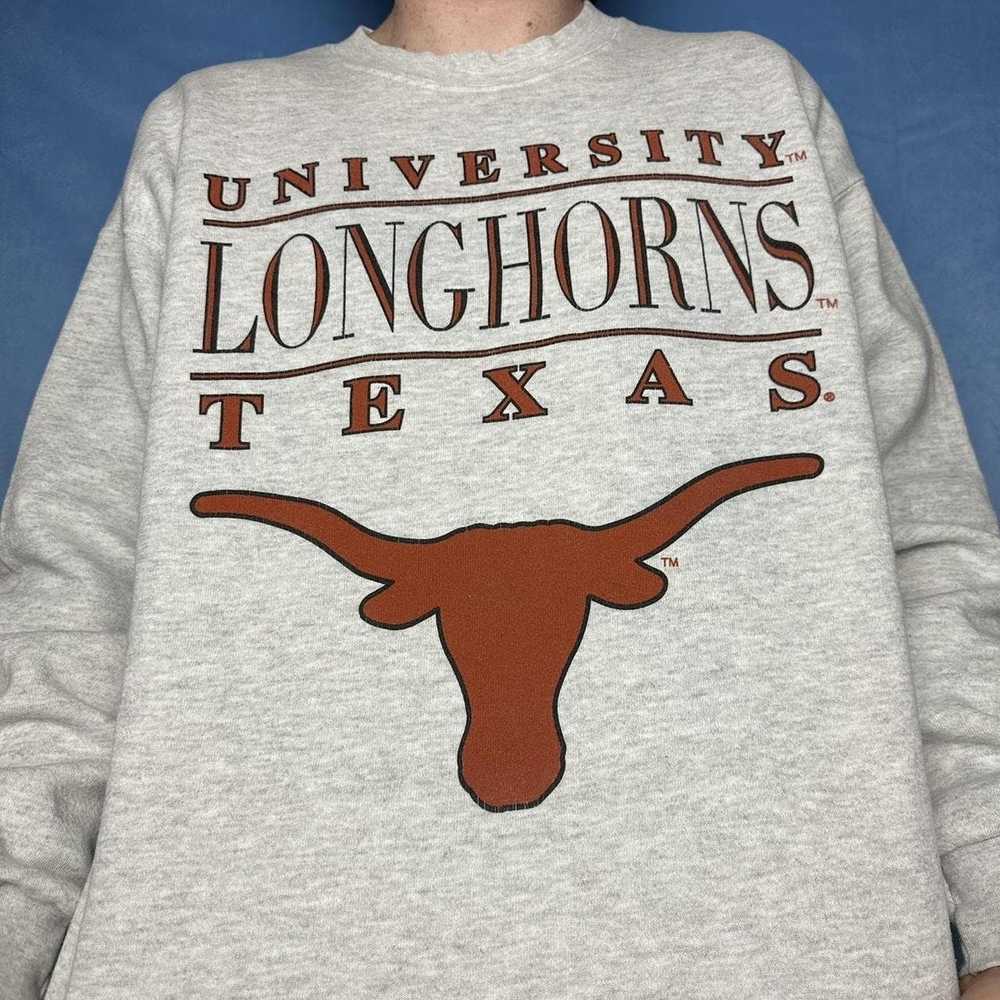 Ncaa × Vintage vintage texas longhorns sweatshirt - image 1