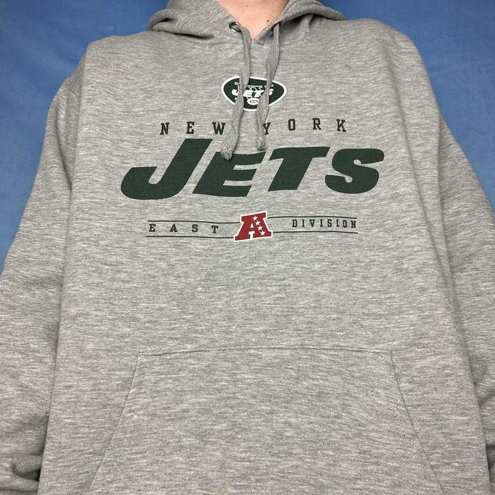 Girls New York Jets NY Hoodie Full Zip Brushed Knit Jacket