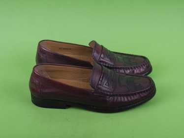 The Roshbuck Wine Leather Loafers for Men 43 I Wine