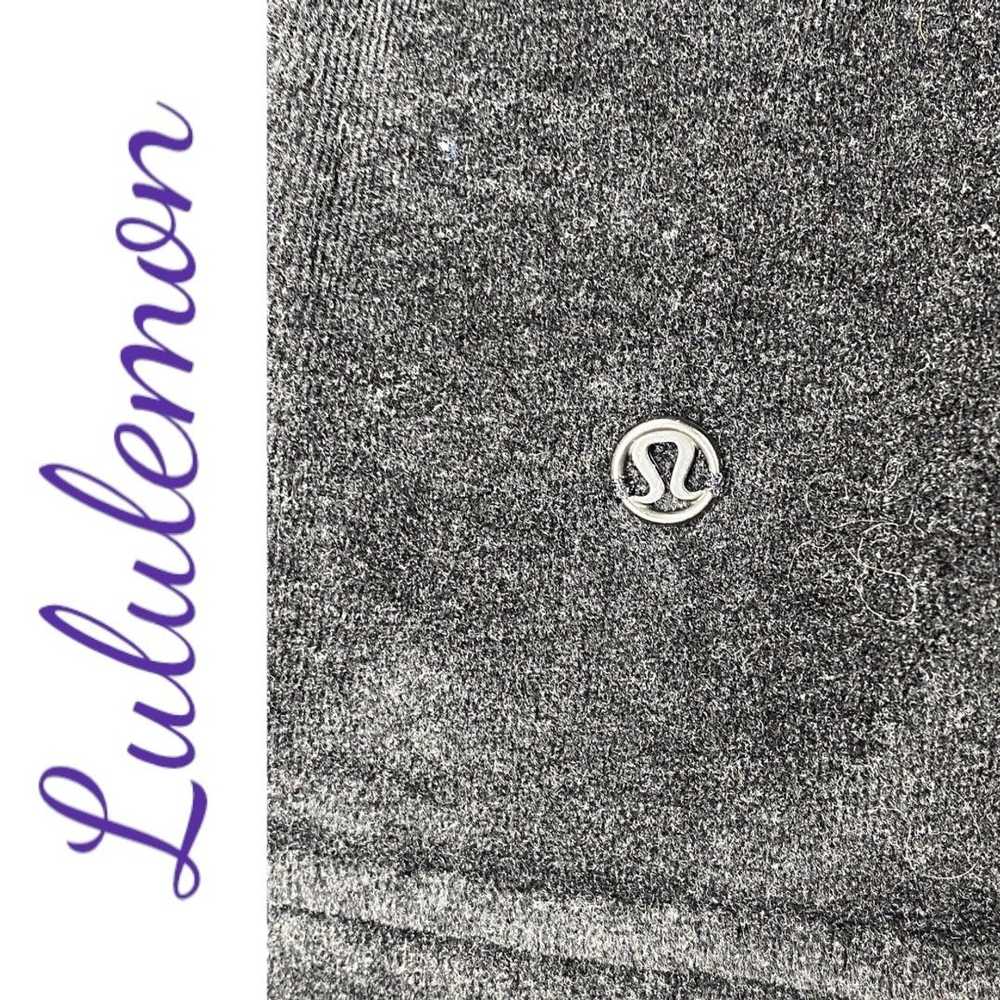 Lululemon LULULEMON Charcoal Velour Full Zip Shor… - image 6