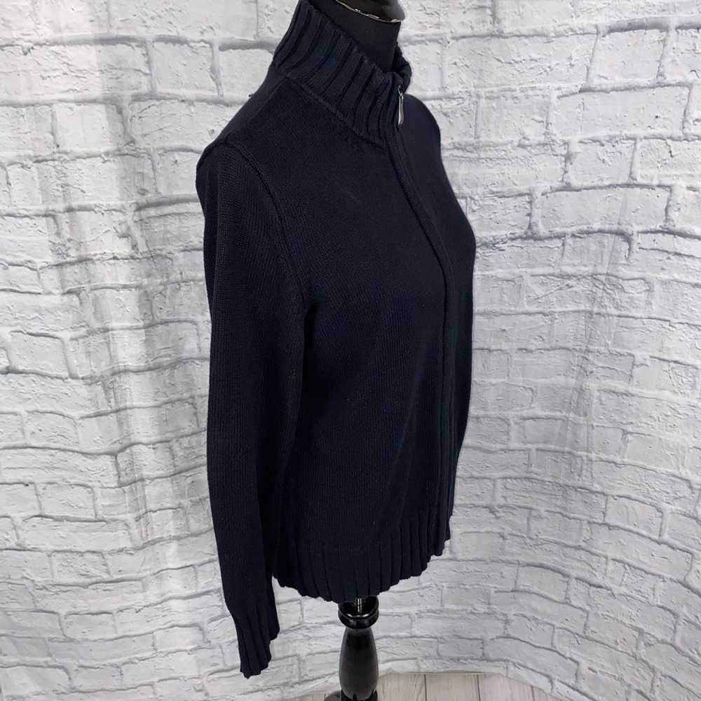 Other Karen Scott full zip sweater jacket black s… - image 5