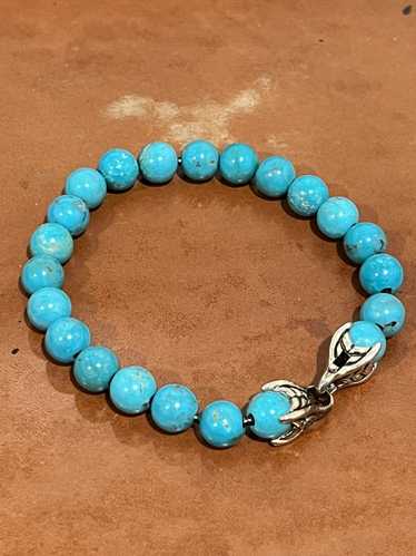 David Yurman Chinese Turquoise Beaded Bracelet