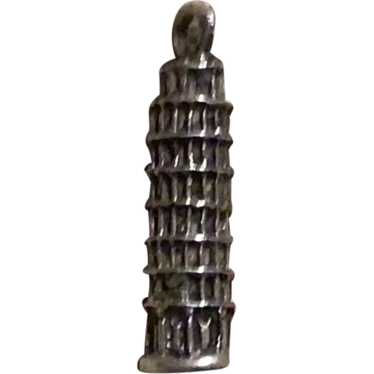 Sterling Silver Leaning Tower Of Pisa Charm - image 1