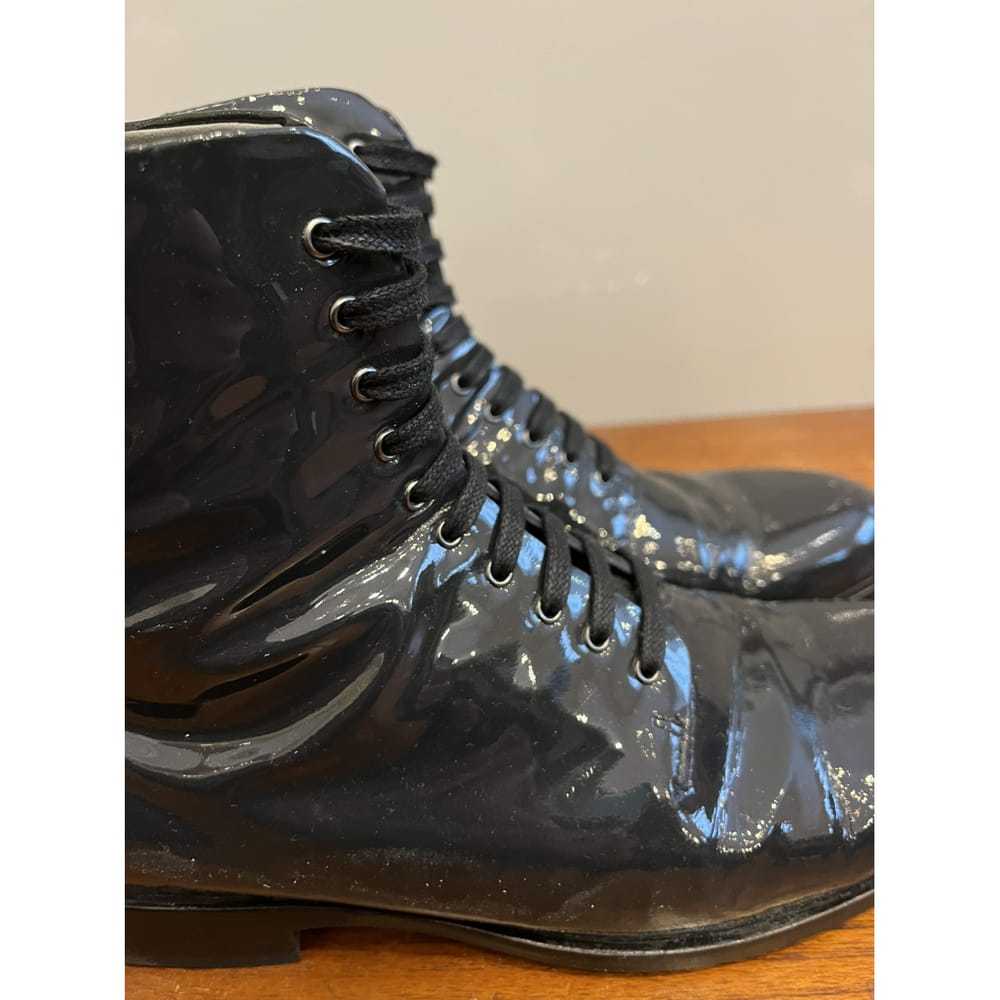 Jil Sander Patent leather lace up boots - image 5