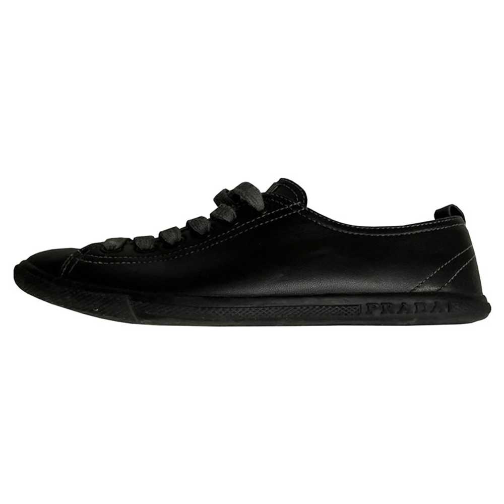 Prada Trainers Leather in Black - image 1