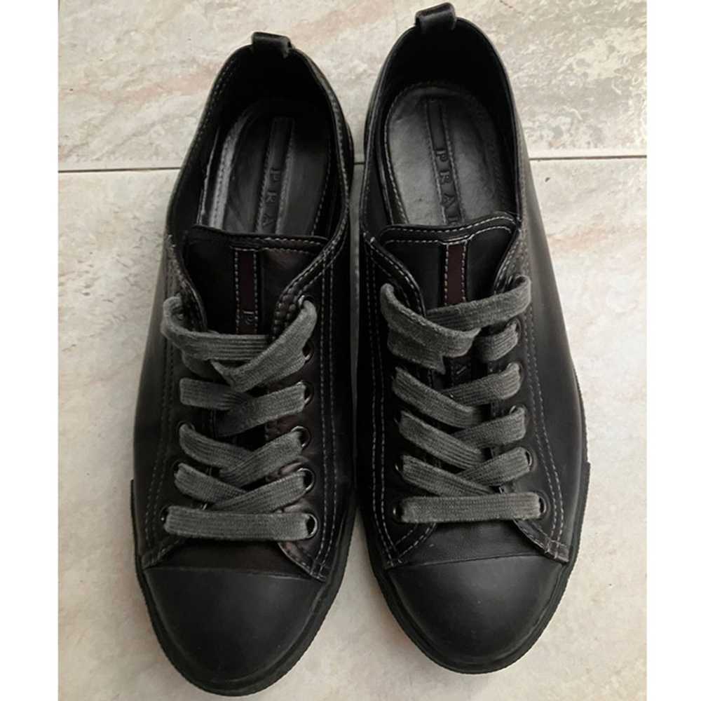 Prada Trainers Leather in Black - image 2