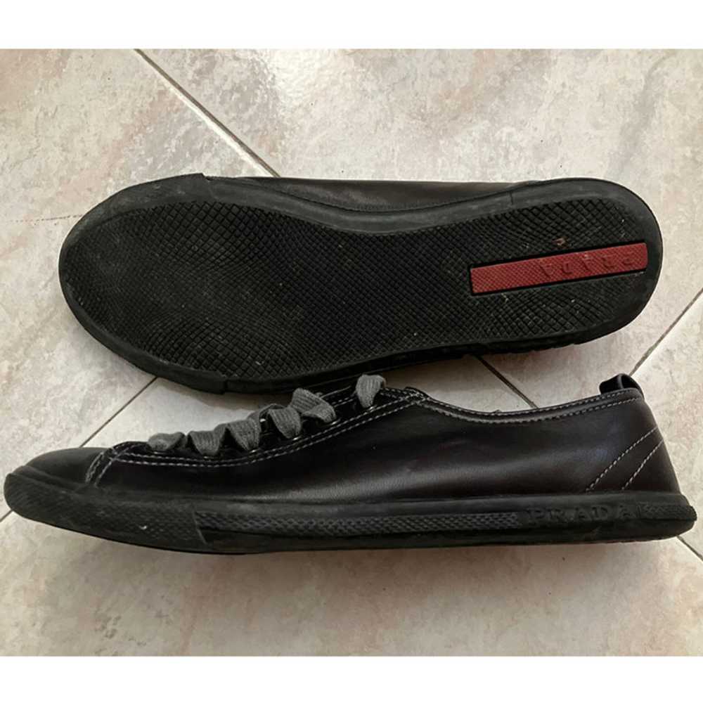 Prada Trainers Leather in Black - image 3
