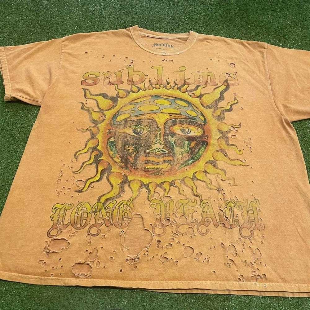 Band Tees Sublime Distressed Faded Graphic Band s… - image 3