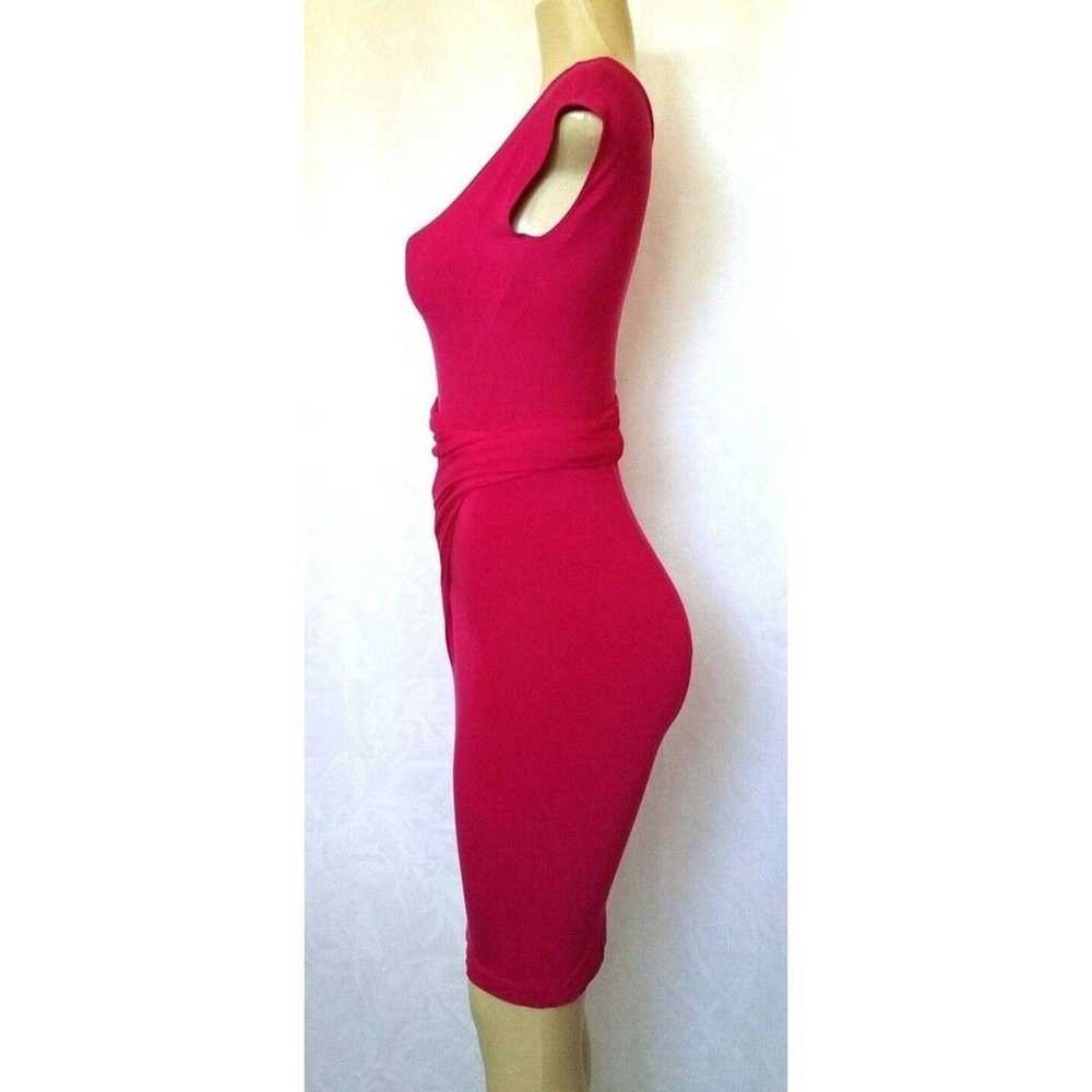 Donna Karan Donna Karan Hot Shocking Pink Dress K… - image 5