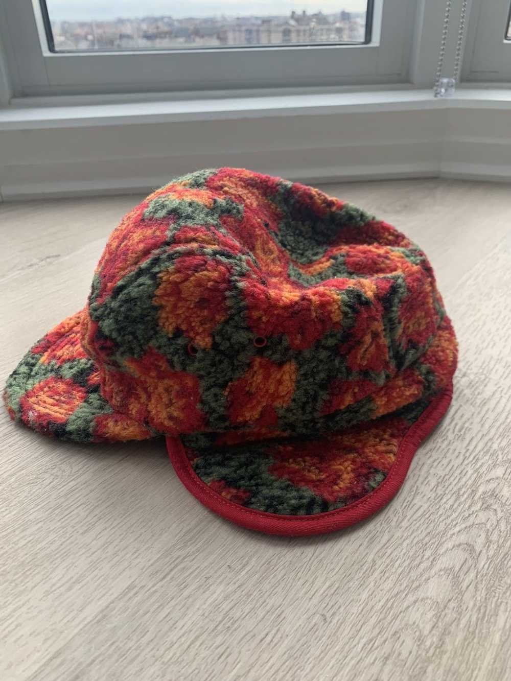 Supreme Roses Sherpa Fleece Earflap Camp Hat - image 4