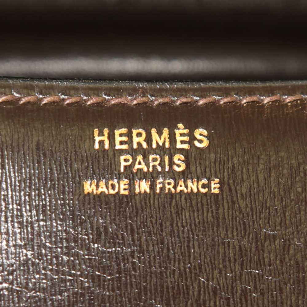 Hermes Constance handbag in chocolate brown box l… - image 5