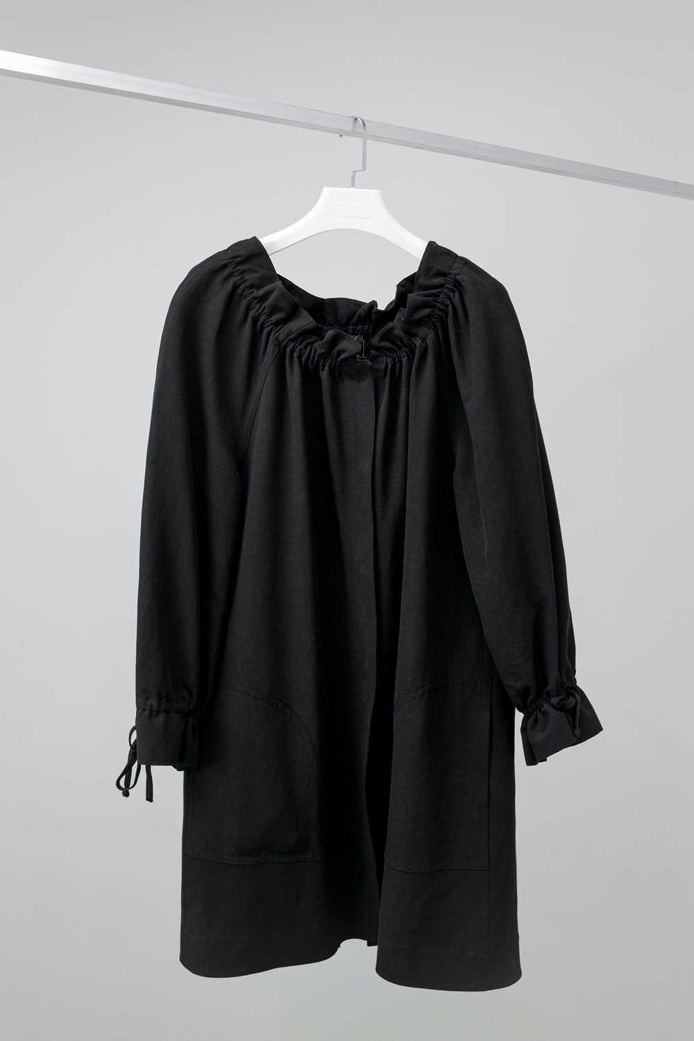 Fendi Fendi Black Long Gathered Coat - image 1