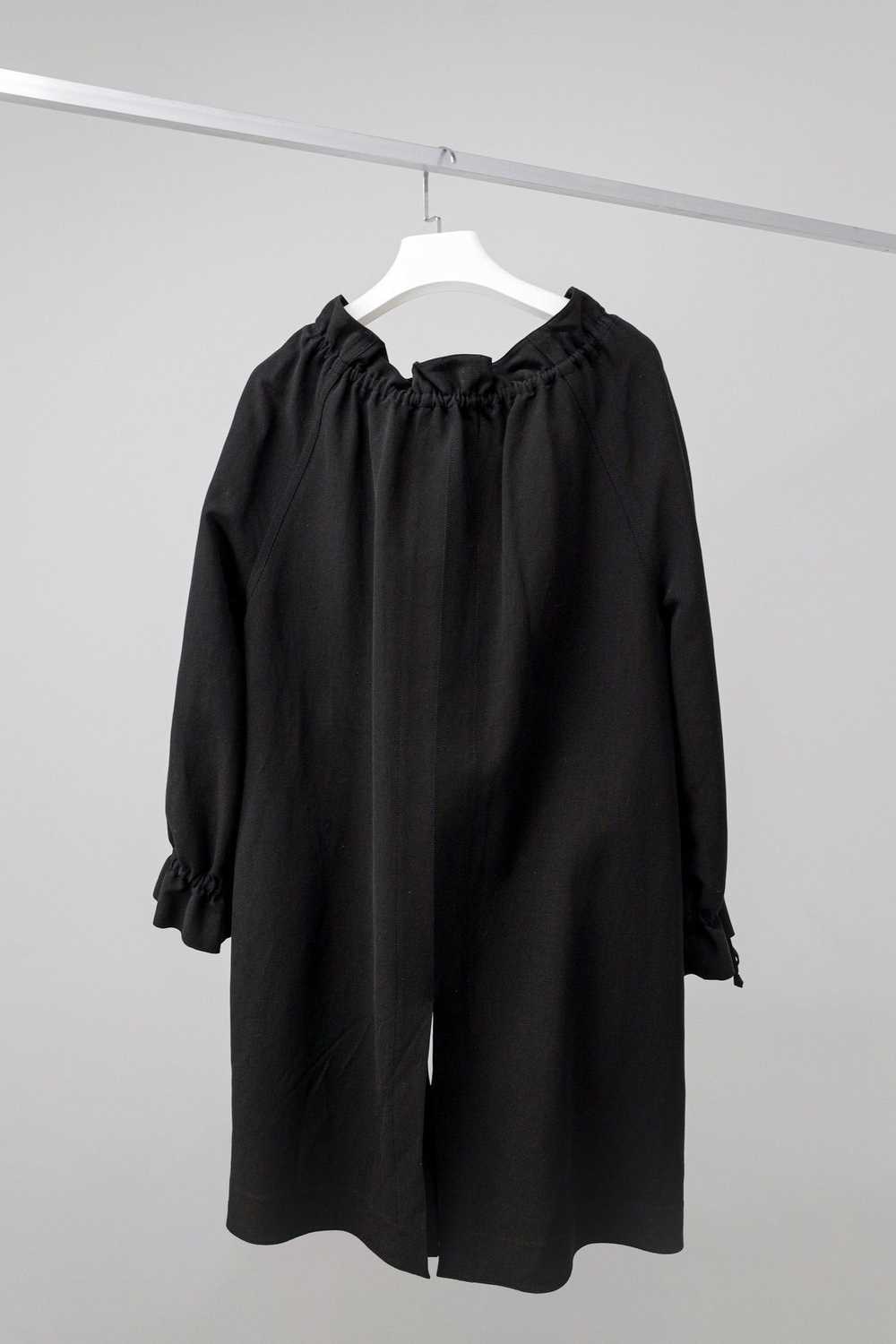 Fendi Fendi Black Long Gathered Coat - image 2