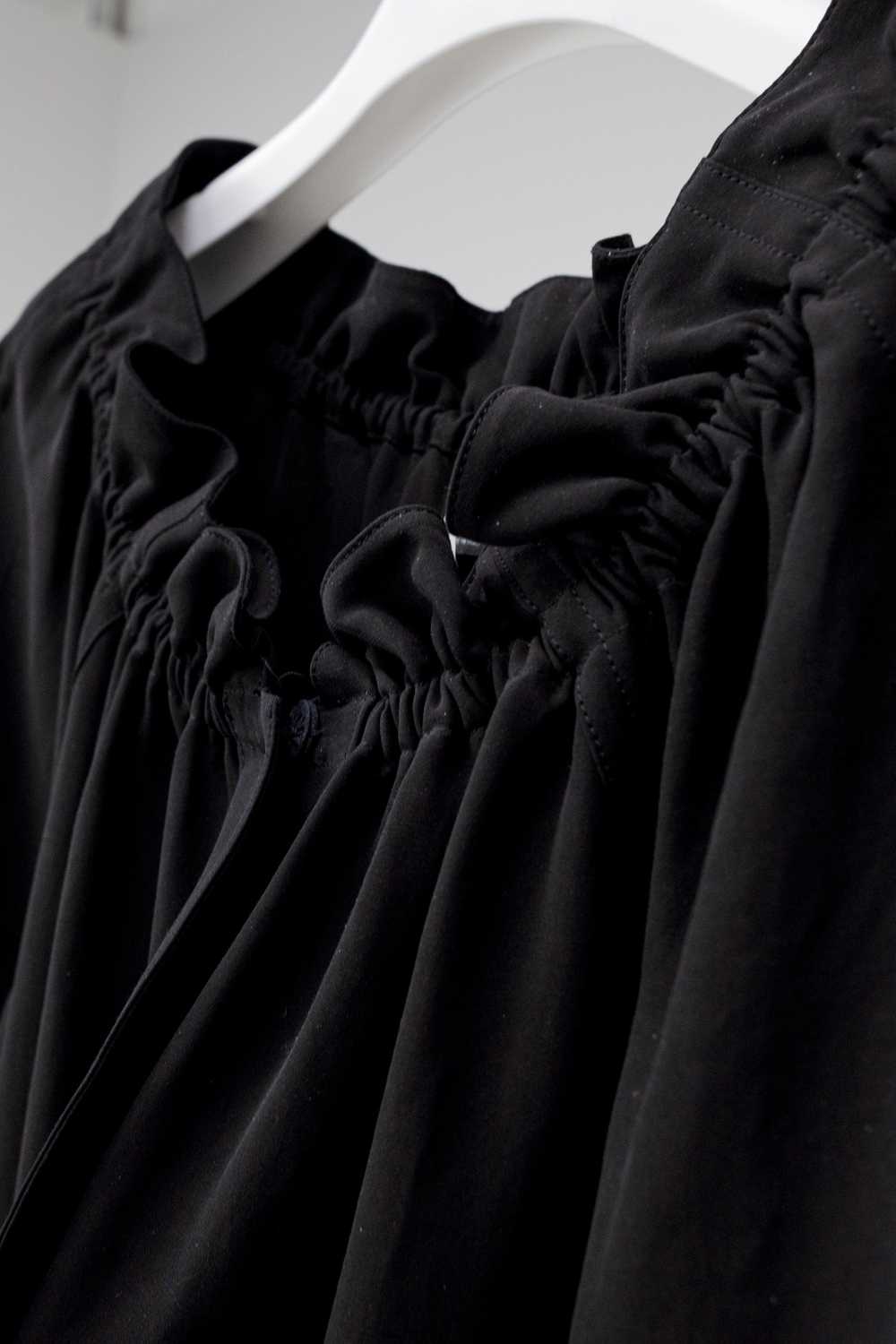 Fendi Fendi Black Long Gathered Coat - image 6