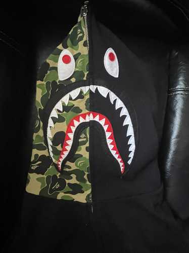 BAPE X Puma ABC Camo Shark Hoodie Black/Green Men's - FW15 - GB