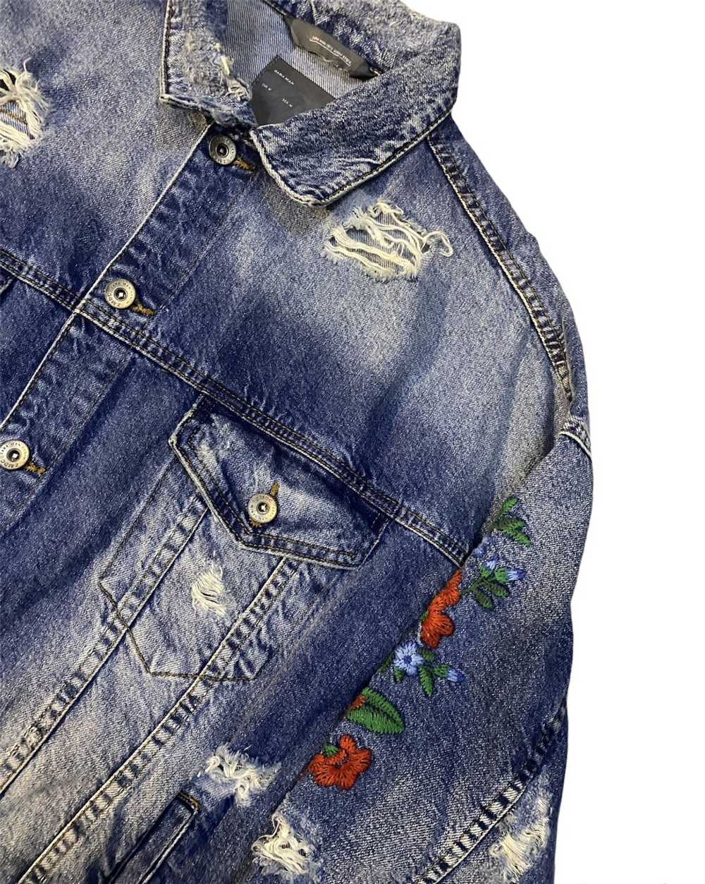 Denim Jacket × Designer × Zara Vintage Zara Denim… - image 8