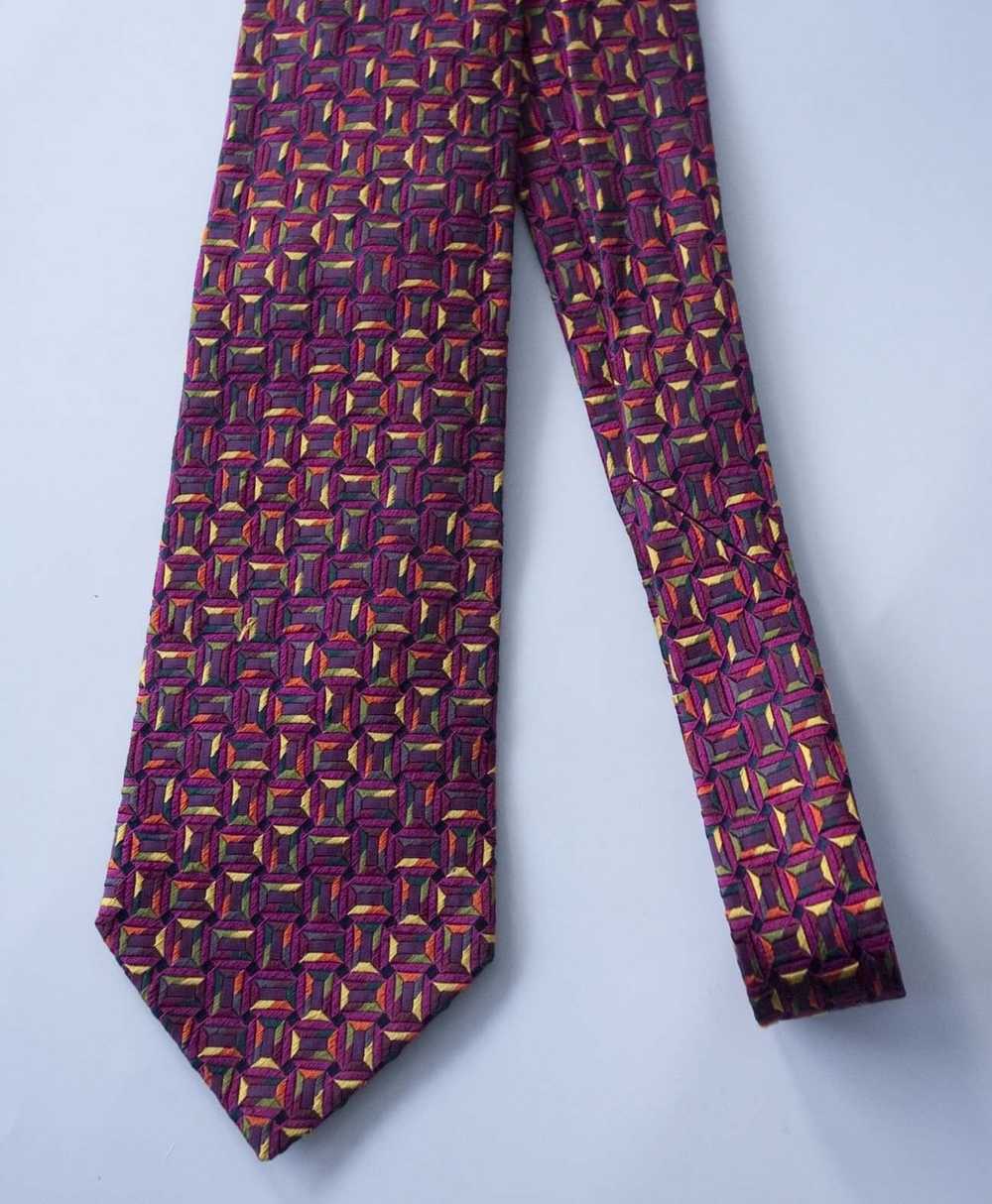 Etro Etro Milano Tie Red 100% Silk Made in Italy - image 3