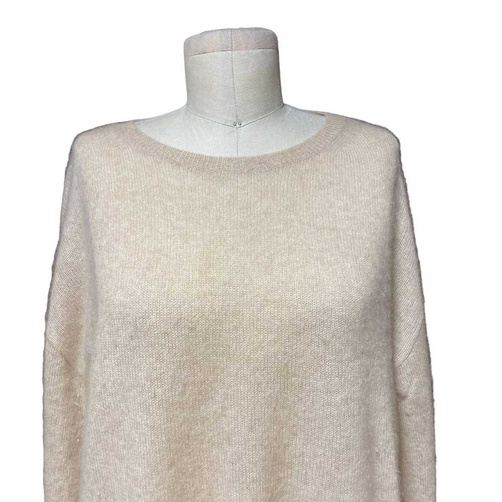 Nili Lotan Nili Lotan Ivory Cream 100% Cashmere S… - image 2