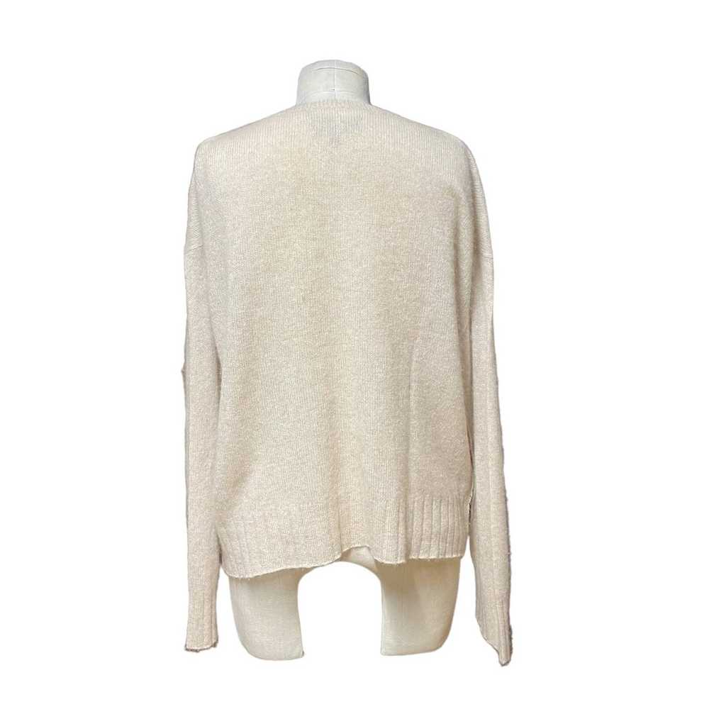 Nili Lotan Nili Lotan Ivory Cream 100% Cashmere S… - image 5