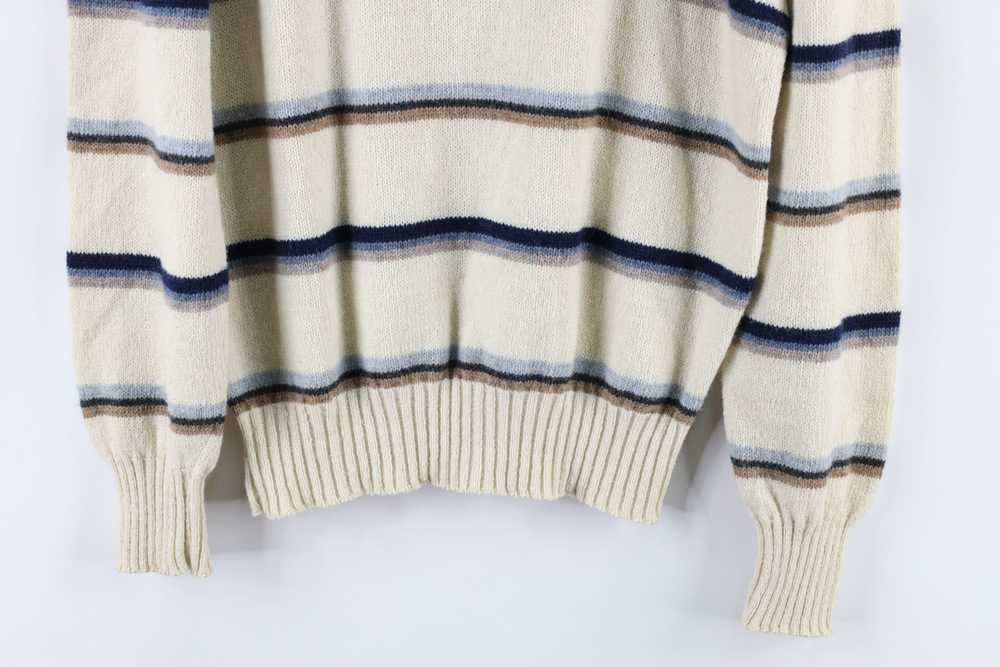 Vintage Vintage 70s Color Block Wool Blend Knit C… - image 9