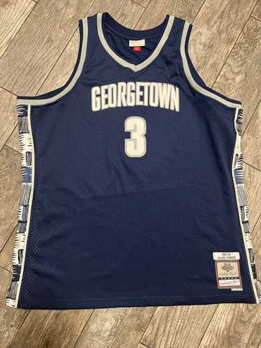 Men's Mitchell & Ness Allen Iverson Black Georgetown Hoyas Player Swingman Jersey Size: Medium