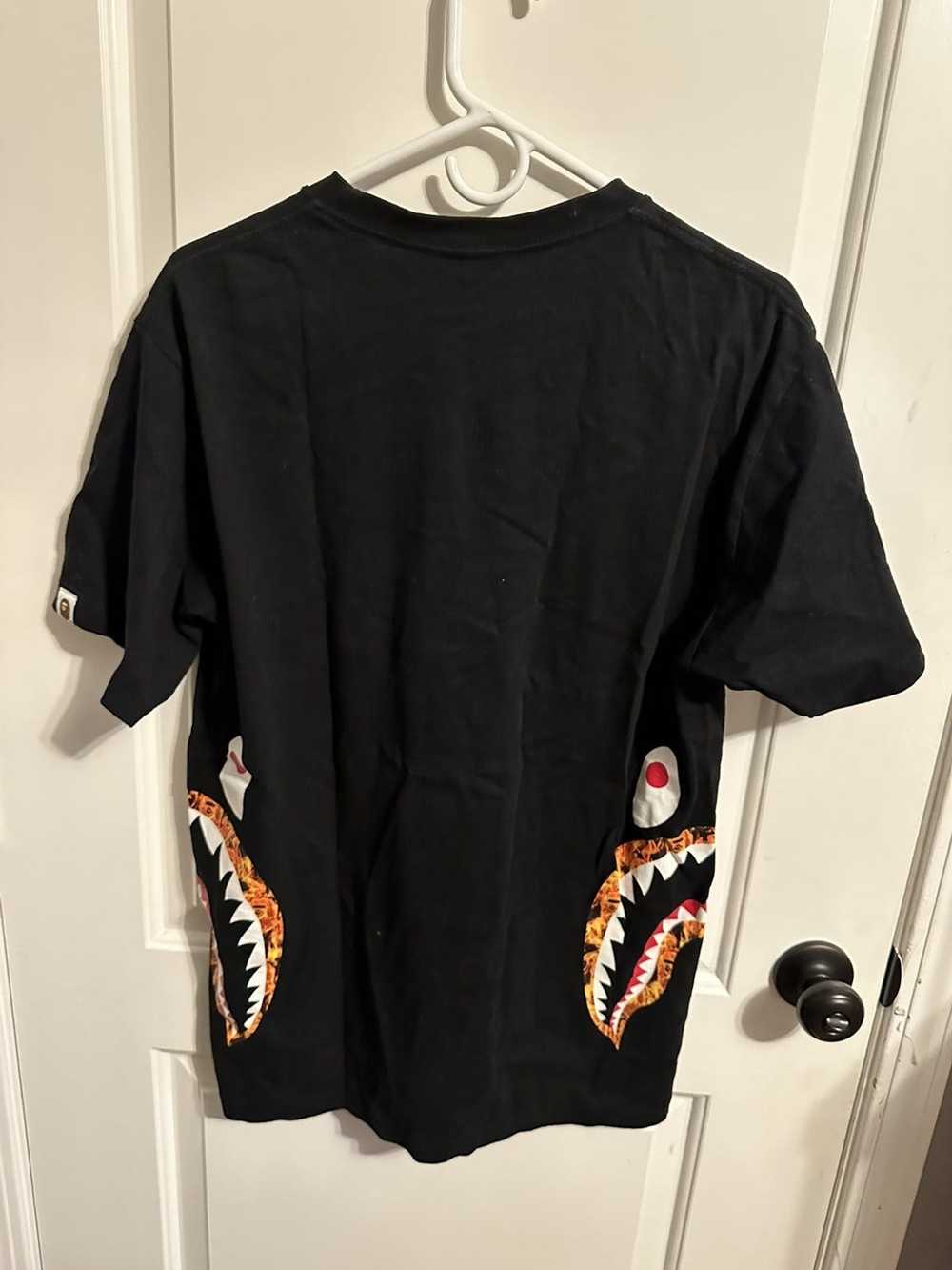 Bape Bape Fire Shark T-Shirt - image 2