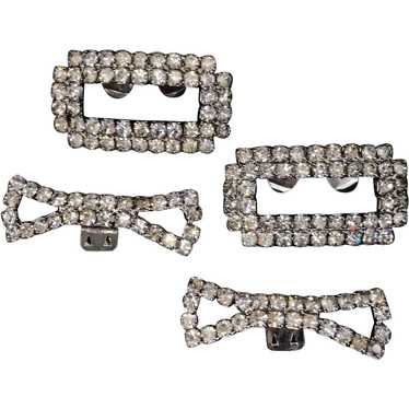 Gorgeous Rectangular Rhinestone Shoe Clip