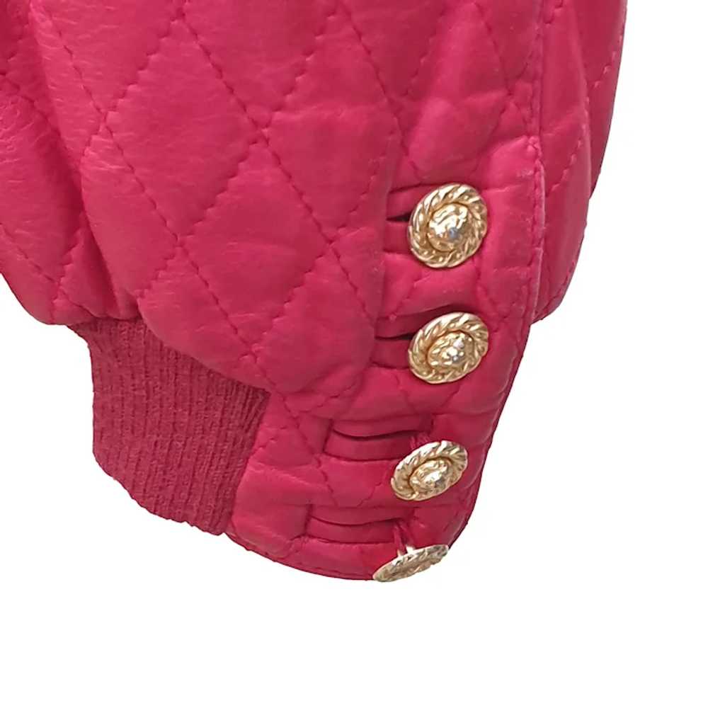 Begedor Red Napa Leather Jacket | Woman's Red Bom… - image 5