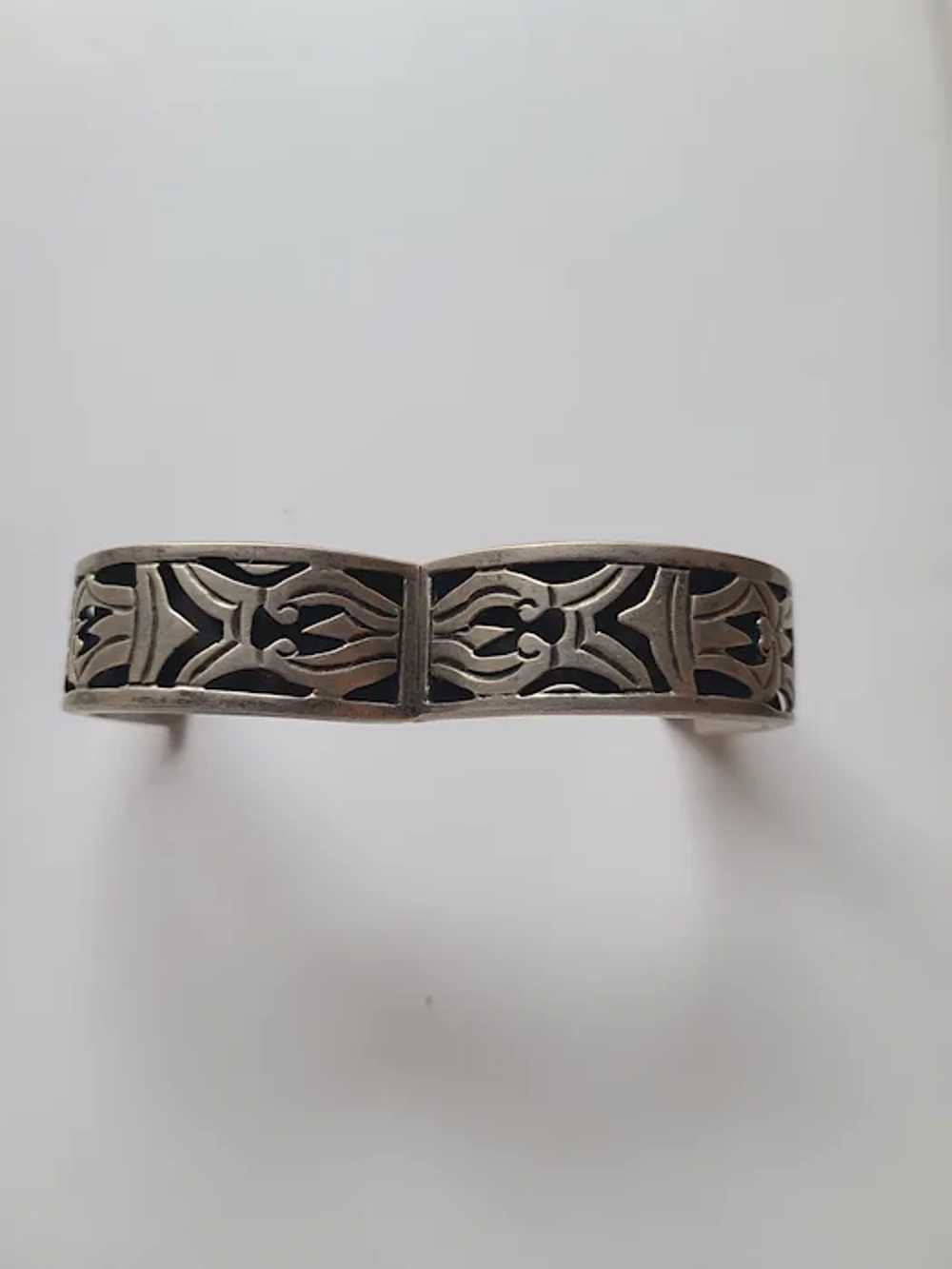 Vintage Mexican Mexico Bracelet Sterling Silver A… - image 6