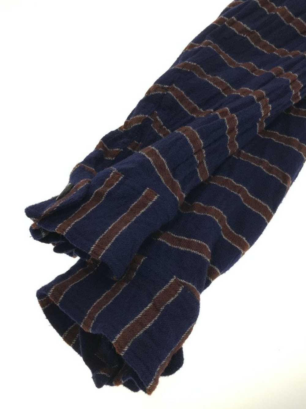 Comme des Garcons Jacket Blue Border Pattern Wool… - image 4