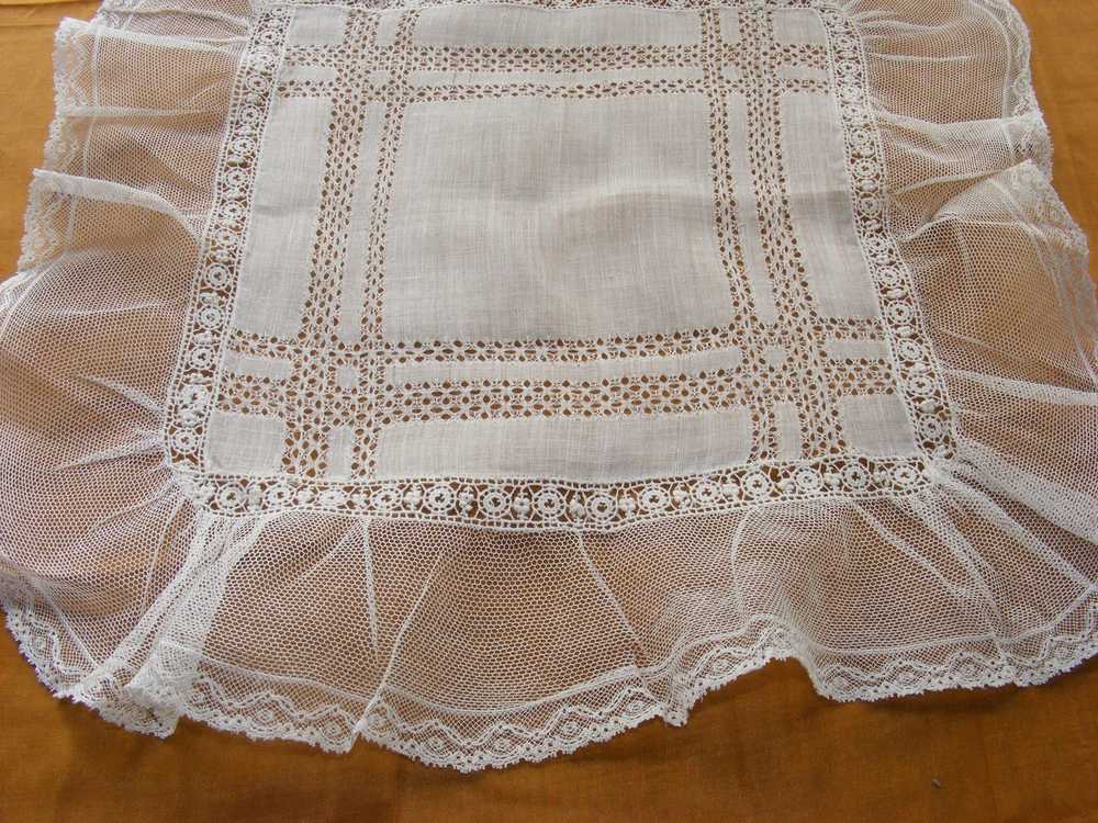 Victorian Handkerchief France Handmade Belgian La… - image 5