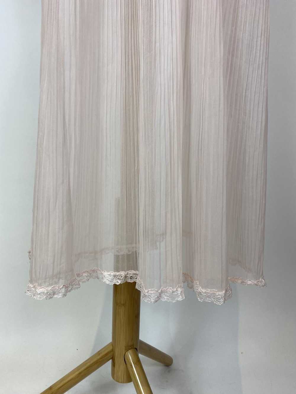 1960s Slip Dress Pale Pink Sheer Lace - image 3