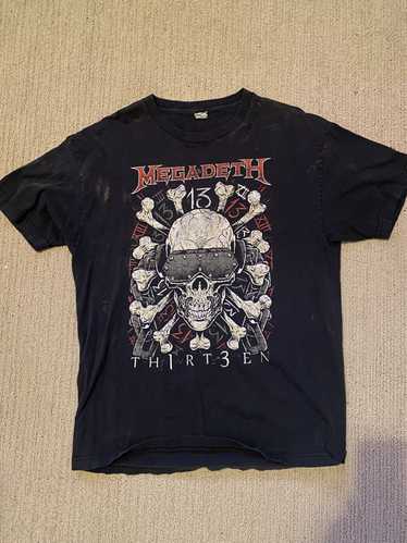 Megadeth × Streetwear Megadeth Tour Shirt Light B… - image 1