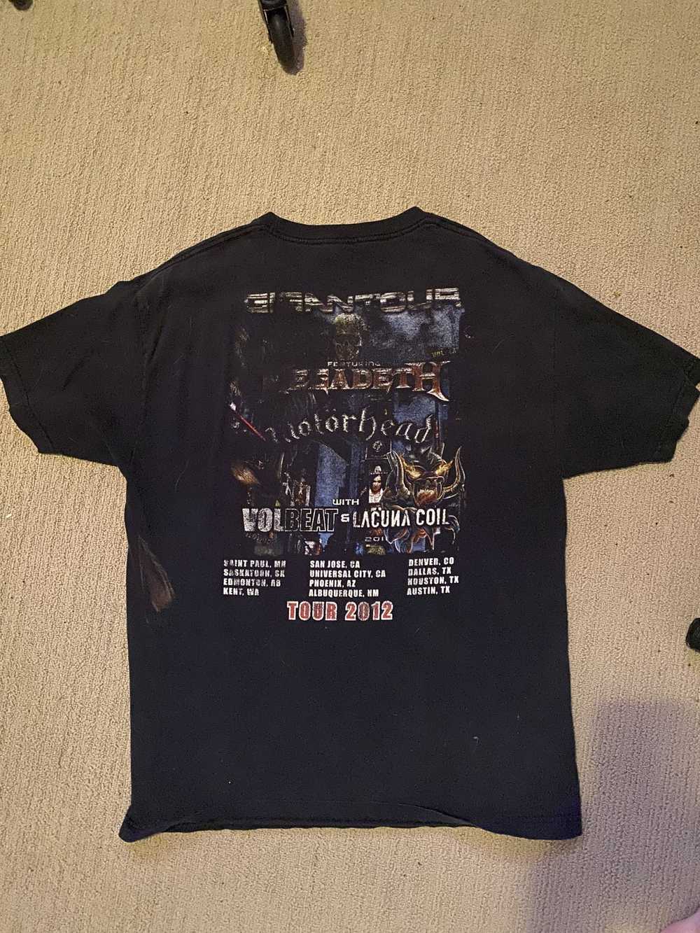Megadeth × Streetwear Megadeth Tour Shirt Light B… - image 2