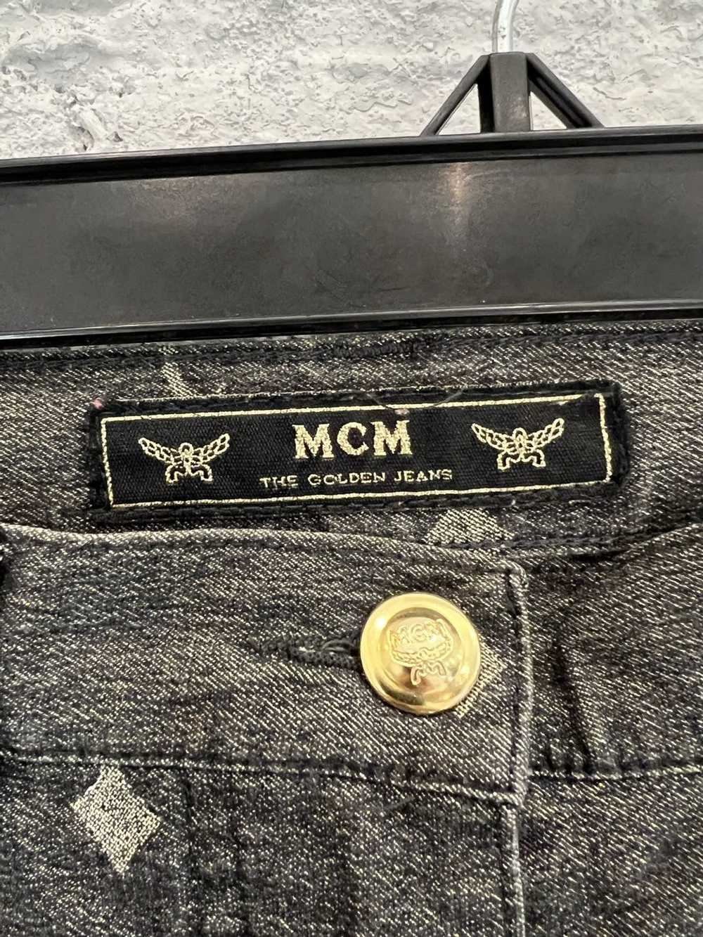 MCM MCM Gold Monogram Denim Pants Jeans Made Of M… - image 3