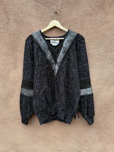 Pioneer Wear Suede Fringe Sweater