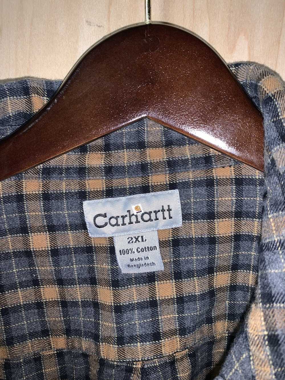 Carhartt Vintage Carhartt Long-Sleeve Plaid Shirt - image 2