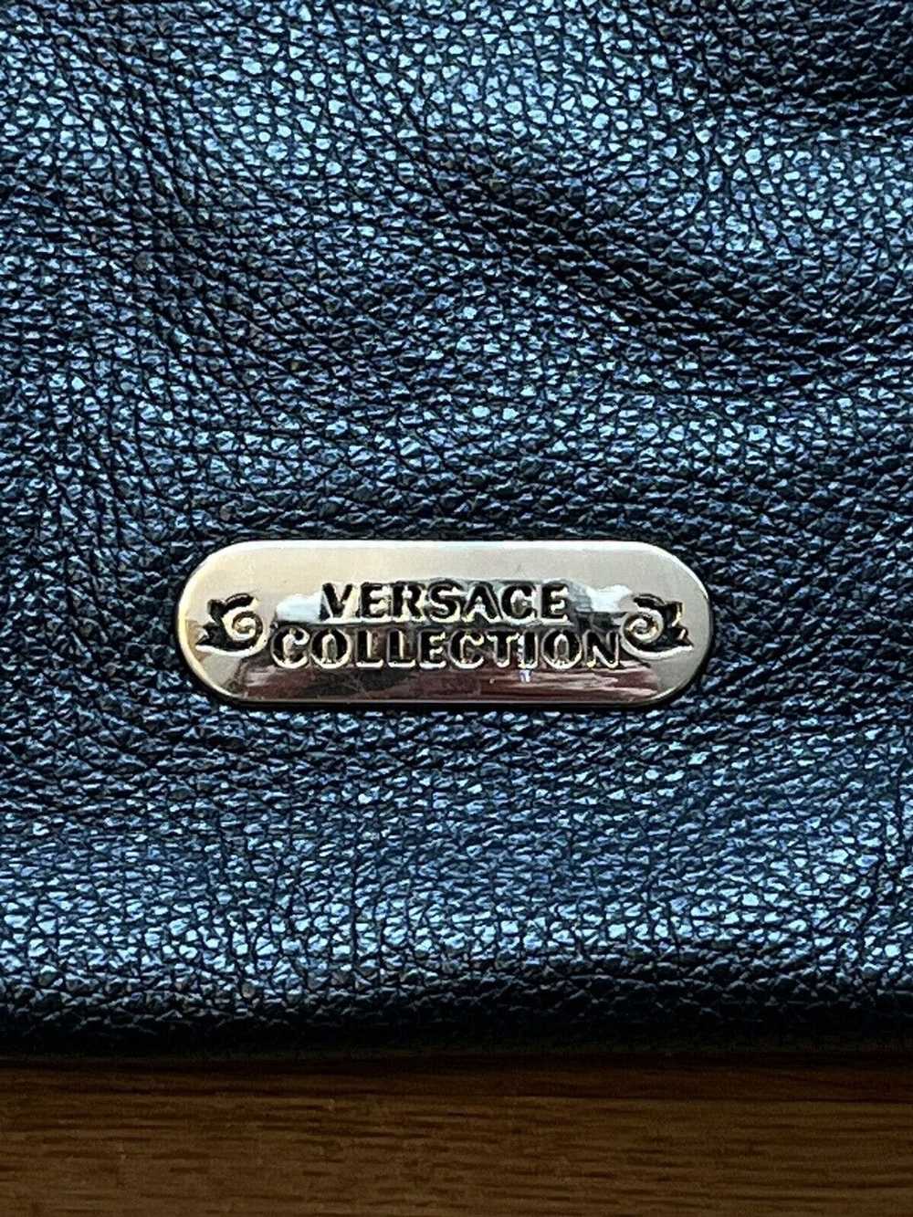 Versace Versace Collection Black Pebbled Leather … - image 4