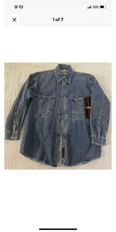 Vintage RESULTS DENIM SHIRT JACKET